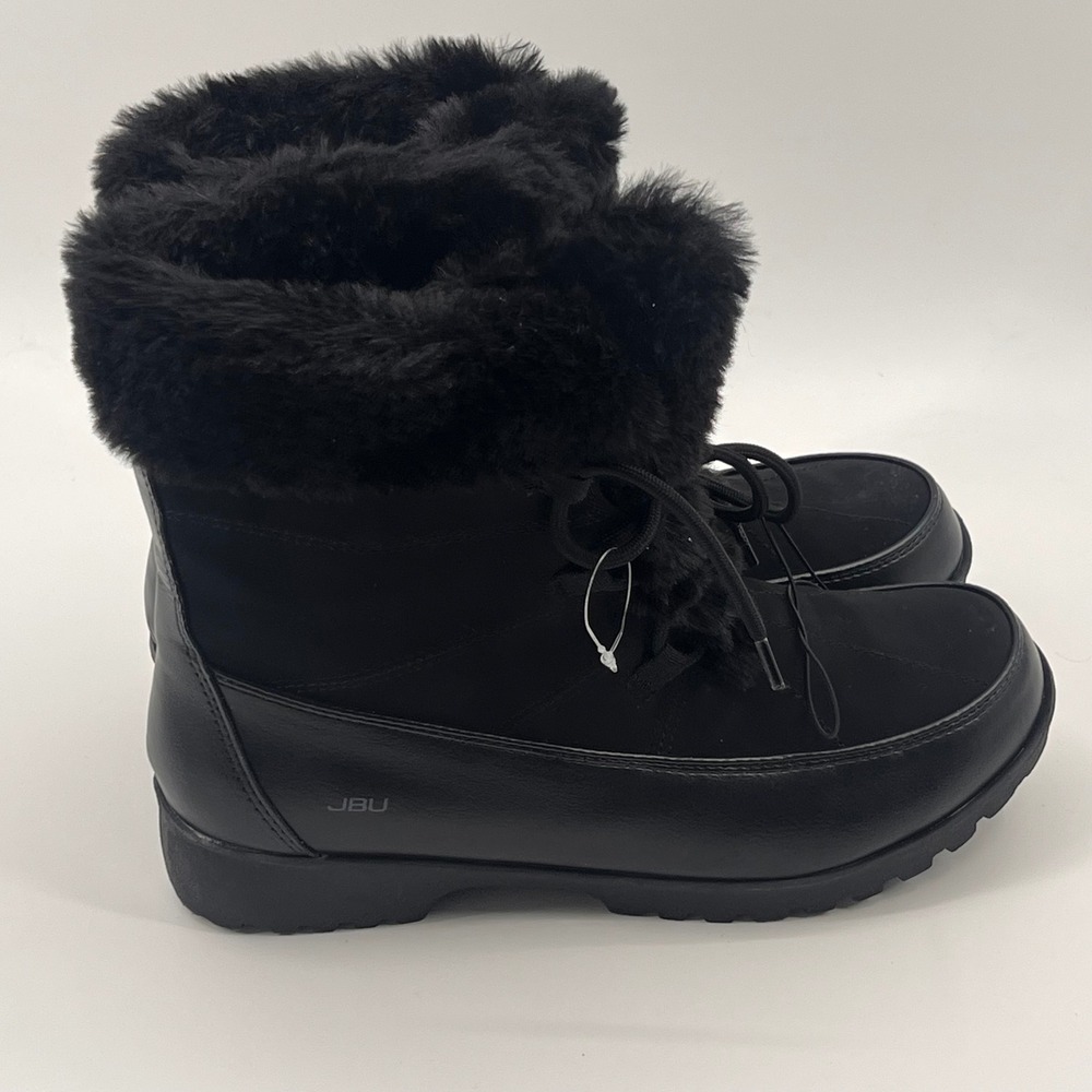 JBU by Jambu Colorado Womens Black Faux Fur Winter Snow‎ Boots 9M 83CRD01